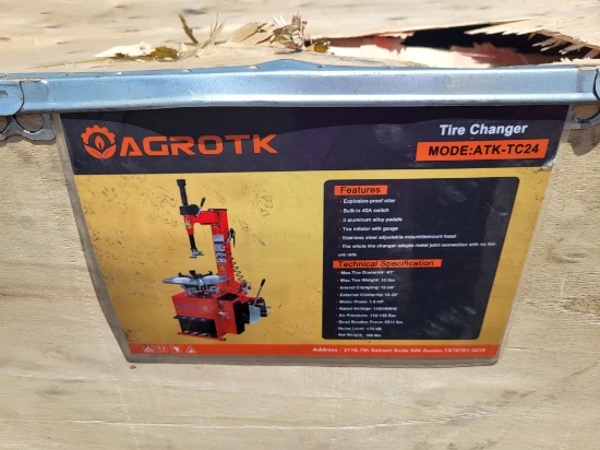 Tire Changer, Agt, Unused