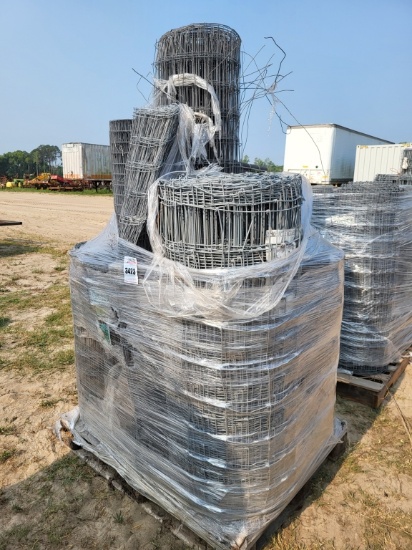 (10) Rolls Hd Cattle Fencing, 2x4/1x2 Full Rolls