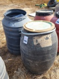 (2) Poly Barrels