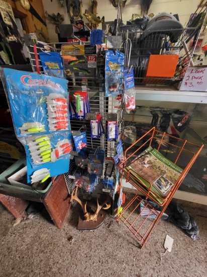 (2) Store Racks W/ Fishing Lures, Corks