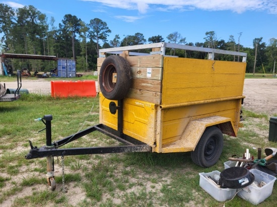 Bumper Pull Single Axle Homemade Trailer