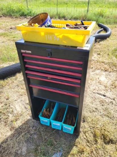 Craftsmen 6 Drawer Tool Chest W/ 4 Bins Of Various