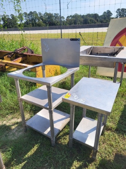 Ss Kettle Stand, Ss 2 Tier Prep Table