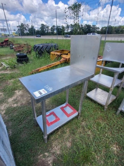 2 Tier Stainless Steel Prep Table