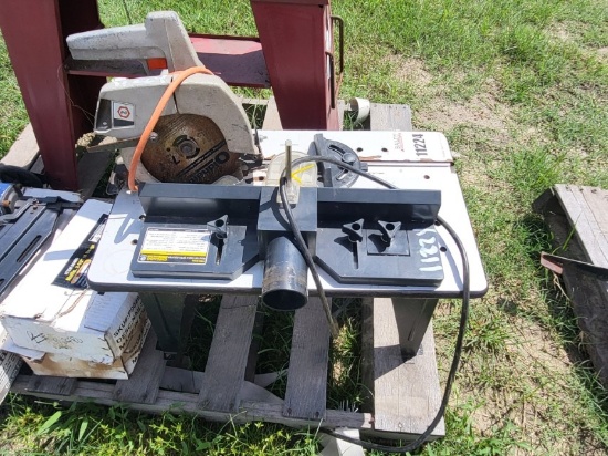 Chicago Router Table W/ Router, B&d Circular Saw