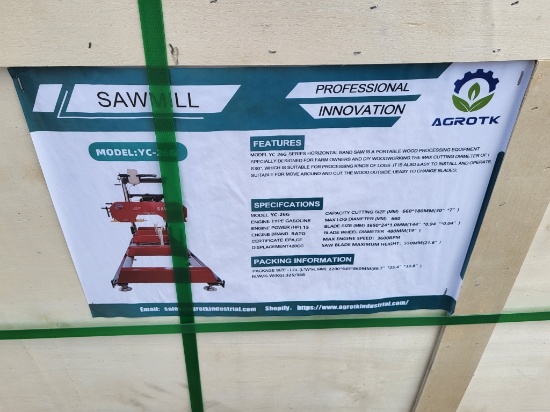 Portable Sawmill, Agt, Unused Yc -26g