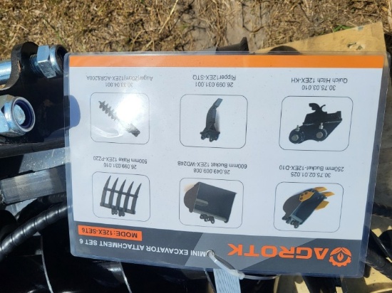Misc. Excavator Attachment, AGT, Unused Set of 6