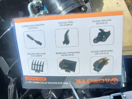 Misc. Excavator Attachment, AGT, Unused Set of 6