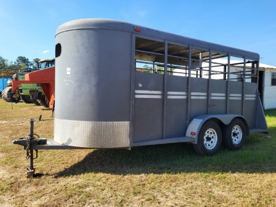 Bumper Pull 16ft Dual Axle Stock Trailer