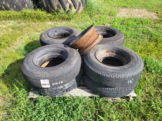 (9) Mobile Home Rim & Tires , (1) Mobile Home Rim