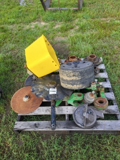 Pallet Of John Deere Planter Parts, Gauge Tire,