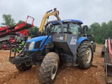 2005 New Holland Ts115a W/ Alamo A-boom Mfwd Side