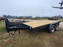14x7 Tandem Axle Pintle Hitch Deck Trailer