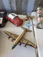 Vtg Toy Vw Bettle, (3) Vtg Airplanes
