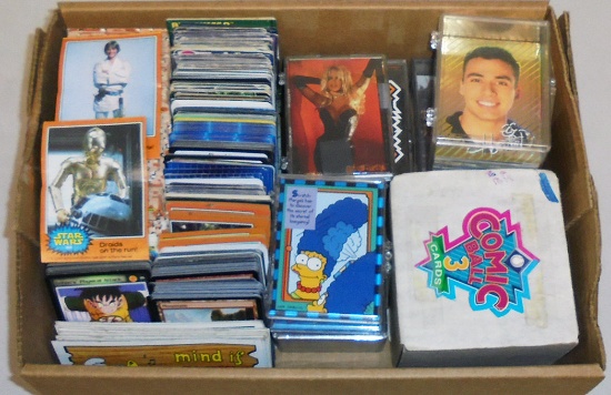 Huge -Non-Sports Cards- Box Lot - Star Wars/Magic - 100's!