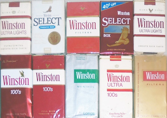 -Sealed- Vintage -Winston- Cigarette Pack Lot - NOS