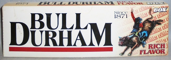 -Rare- Vintage -Bull Durham- Sealed Cigarette Carton w/Packs - NOS