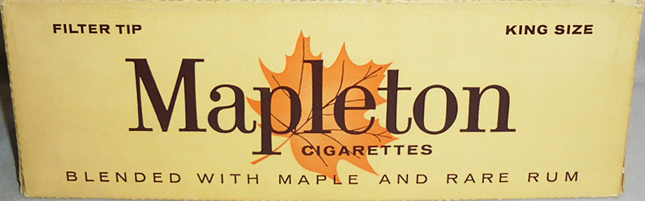 Rare- Vintage -Mapleton- Sealed Cigarette Carton