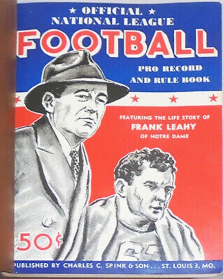 1948 -Commissioner Bert Bell's- NFL Football Presentation Rule Books