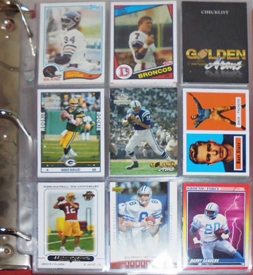 Huge -Football Stars/Rookies- Sports Memorabilia Cards Binder