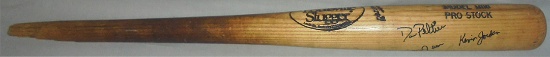 1990's -Albany-Colonie Yankees- Minor League Baseball Game-Used Autograph Bat