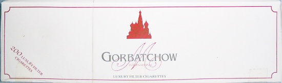 -Sealed- Vintage -Mikhail Gorbachev- Russian Cigarettes Carton w/10 Packs