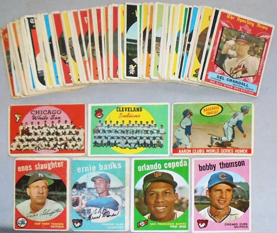 1960 Topps Vintage Baseball Cards Lot