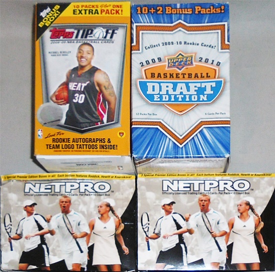 -Basketball/Tennis Cards- Sports Memorabilia Box Lot
