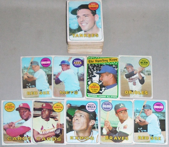 1969 Topps Baseball Cards Lot