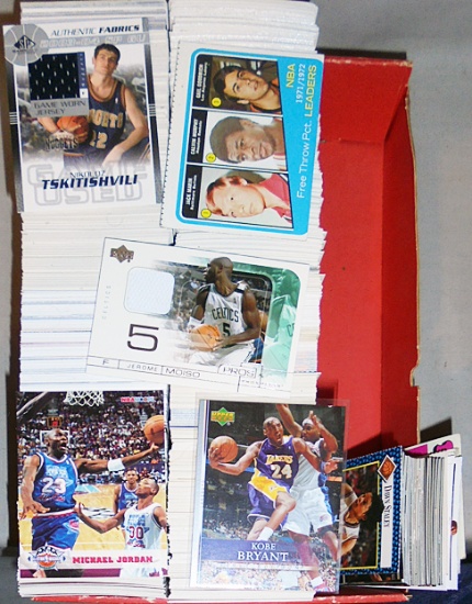 Huge -Basketball Cards- Sports Memorabilia Box Lot