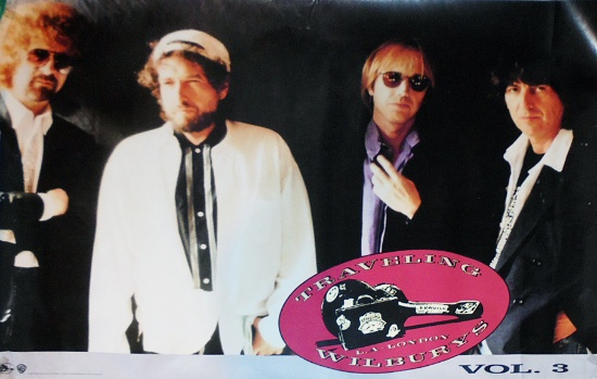 Vintage -Travelling Wilburys- Rock Band Music Poster