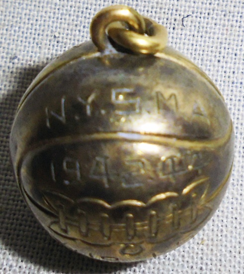 -WWII- 1942-44 -NY Military Academy- Basketball Championship Charm