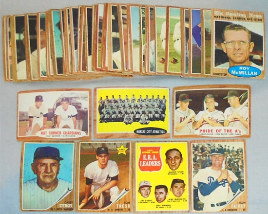 1962 Topps Vintage Baseball Cards Lot