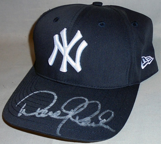 -Derek Jeter- Signed Autograph NY Yankees Baseball Hat