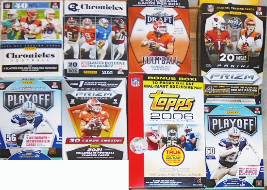 -Football Cards- Sports Memorabilia Box Lot