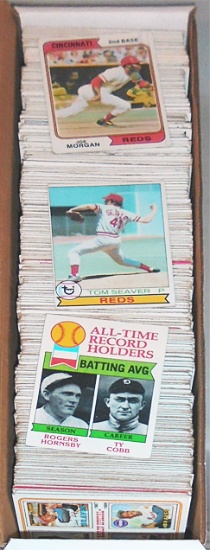 -Huge- 1970's -Baseball Cards- Sports Memorabilia Box Lot