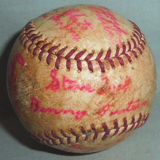 1960's -Unknown- Team Signed/Autograph Baseball