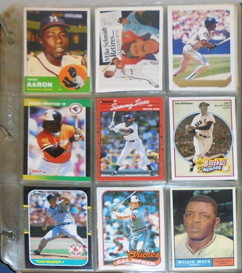 Huge -Baseball Cards- Vintage Stars Sports Memorabilia Binder