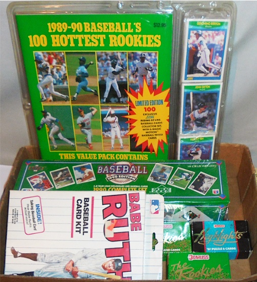 Huge -Baseball Cards- Sports Memorabilia Box Lot