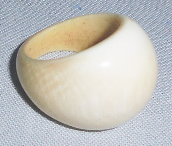 Antique -Carved Bone- Ring