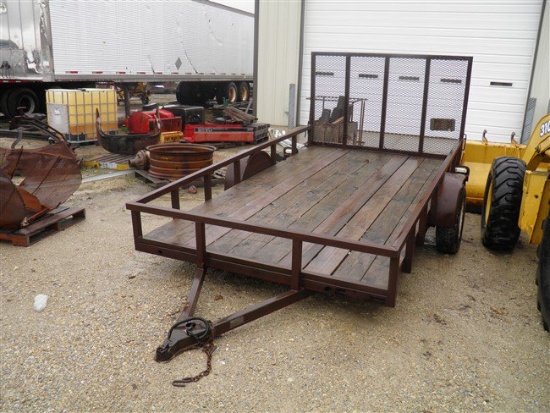 Landscaping trailer '92 6x12ft. Ball hitch, ramp, single axle, lights