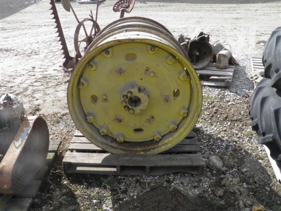 SET JD wheels with cast centers off of 4440 JD fits 18.4-38