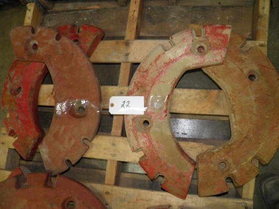 Set of IH rear wheel weights