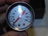 BOX OF MISC PRESSURE GAUGES, INCL MAGNEHELIC