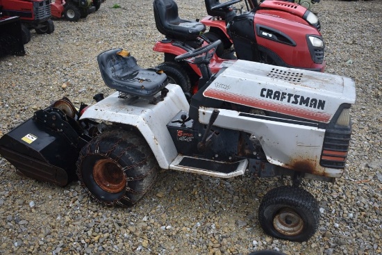 Craftsman garden tractor C70 Craftsman 16hp garden tractor w/ sears rear tiller