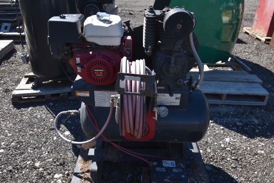 Chicago Pnuematic Gas Powered Air Compressor 13hp Honda Engine on Metal ski