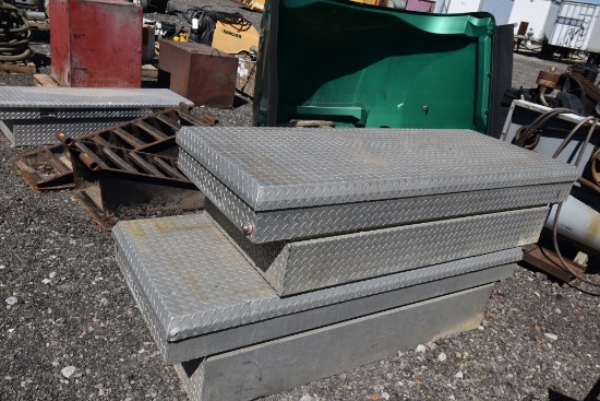 2 - Large aluminum truck tool boxes