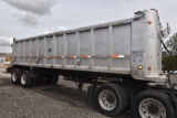 1987 East Manufacturing Aluminum tandem axle 6 wheel open semi trailer w/ m