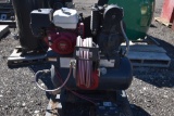 Chicago Pnuematic Gas Powered Air Compressor 13hp Honda Engine on Metal ski