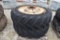 (2) Firestone tractor tires & rims 15.5-38